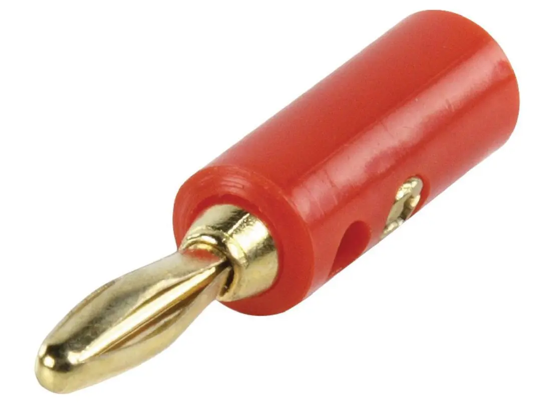 Banaan connector voor luidsprekerkabel tot 4 mm