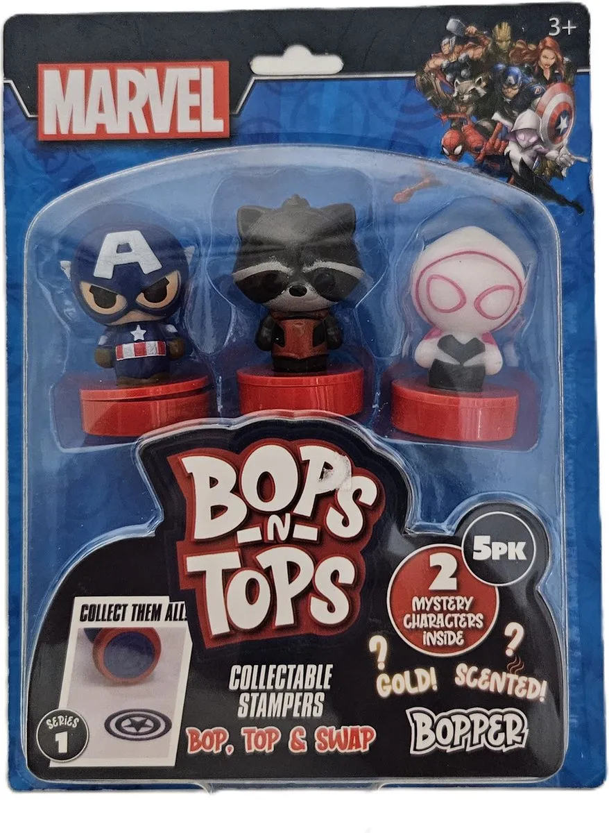 Marvel Verzamelbare Stempels Bops n Tops