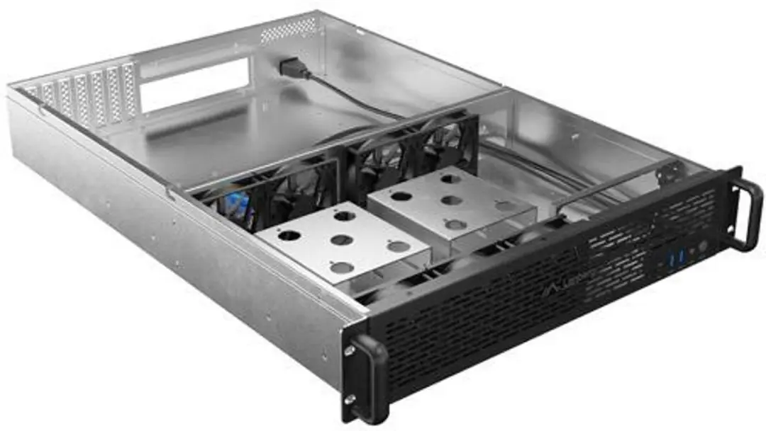 Lanberg SC01-6502-12B Rack Serverbehuizing 2U - afbeelding 4 van 6