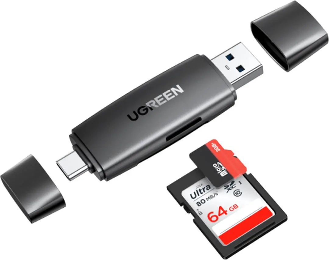 UGREEN 80191 USB 3.2 Gen 1 Geheugenkaartlezer