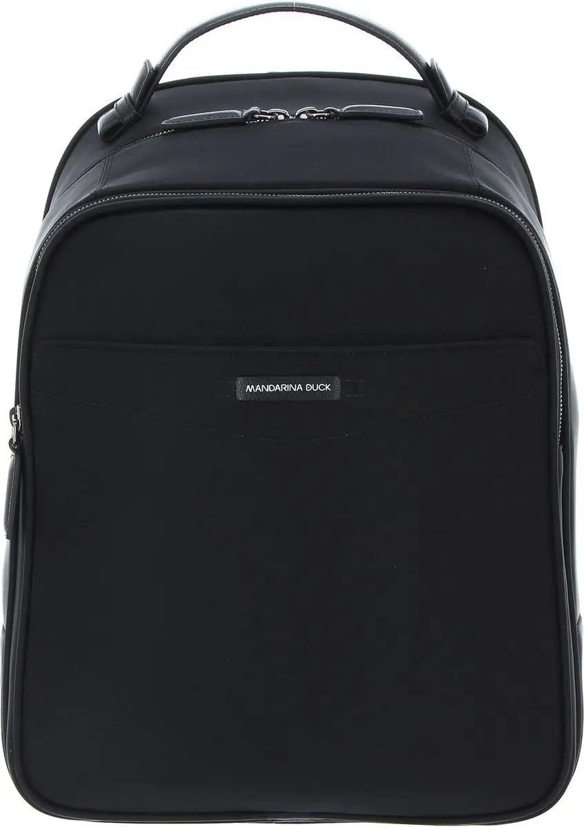 MANDARINA DUCK Laptop rugzak Rugzak met laptopvak Eco Times Backpack Black Zwart