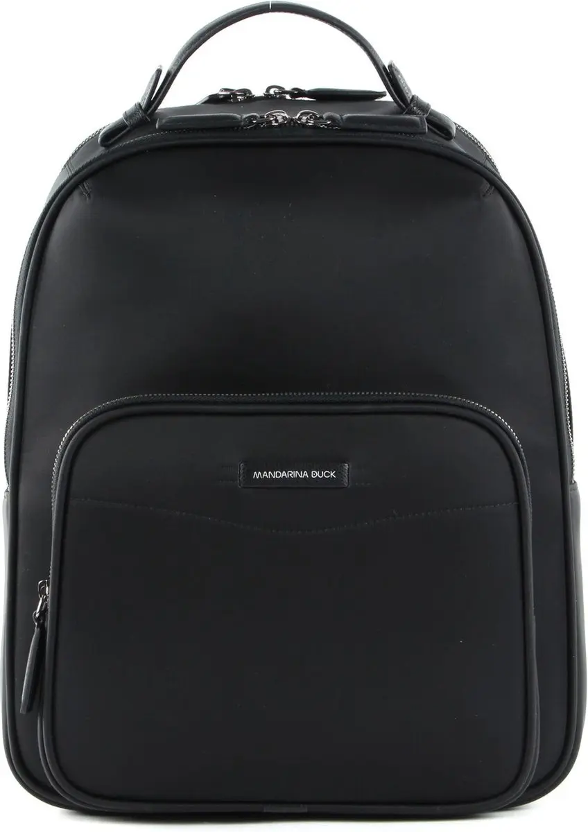 MANDARINA DUCK Laptop rugzak Rugzak met laptopvak Eco Times Backpack Black Zwart