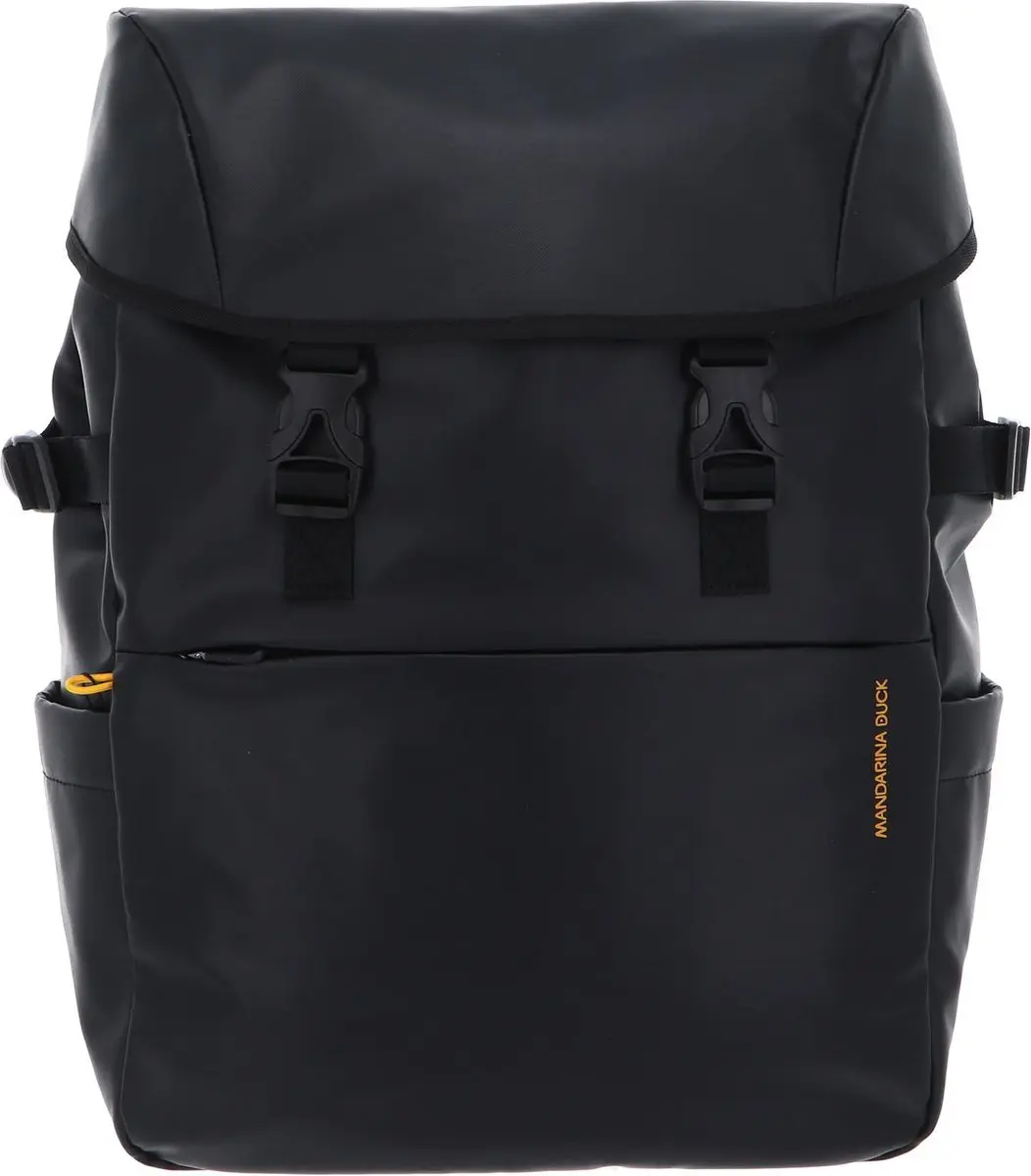 MANDARINA DUCK laptop rugzak rugzak met laptopvak Eco Coated Backpack Black zwar