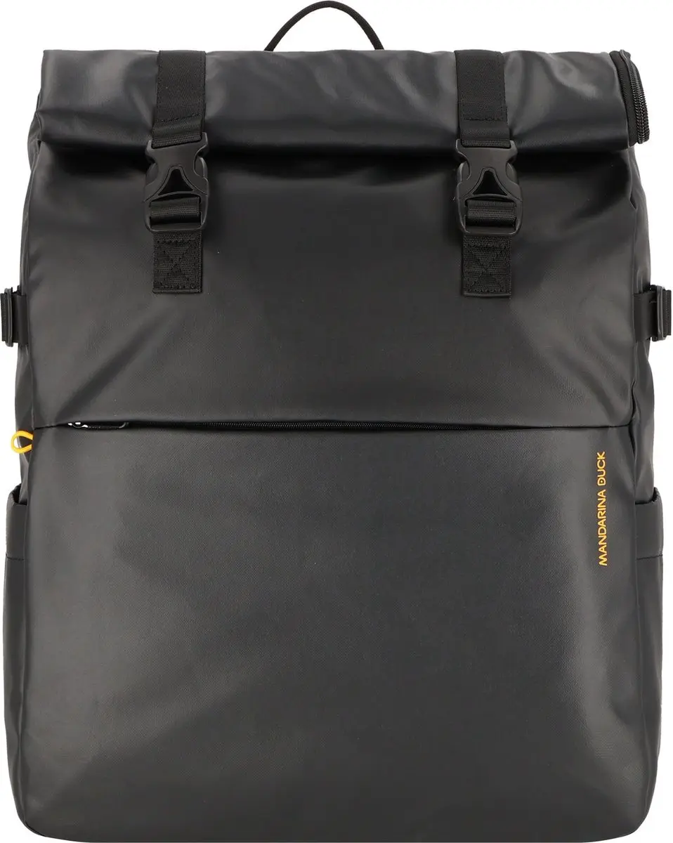 MANDARINA DUCK laptop rugzak rugzak met laptopvak Eco Coated Backpack Black zwar