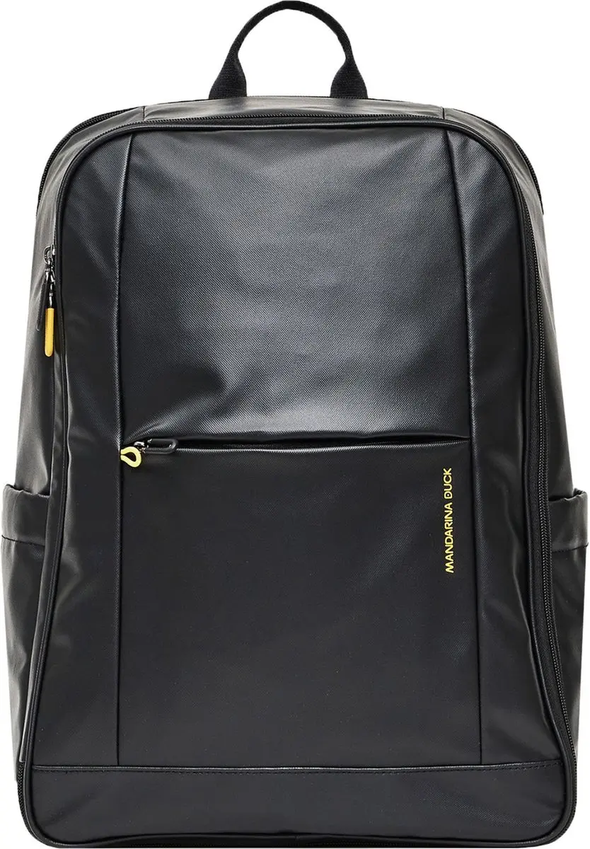 MANDARINA DUCK laptop rugzak rugzak met laptopvak Eco Coated Backpack Black zwar