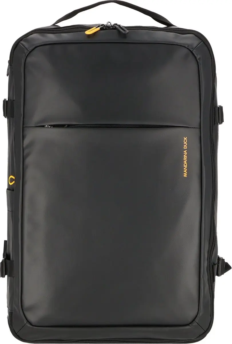 MANDARINA DUCK laptop rugzak rugzak met laptopvak Eco Coated Backpack Black zwar