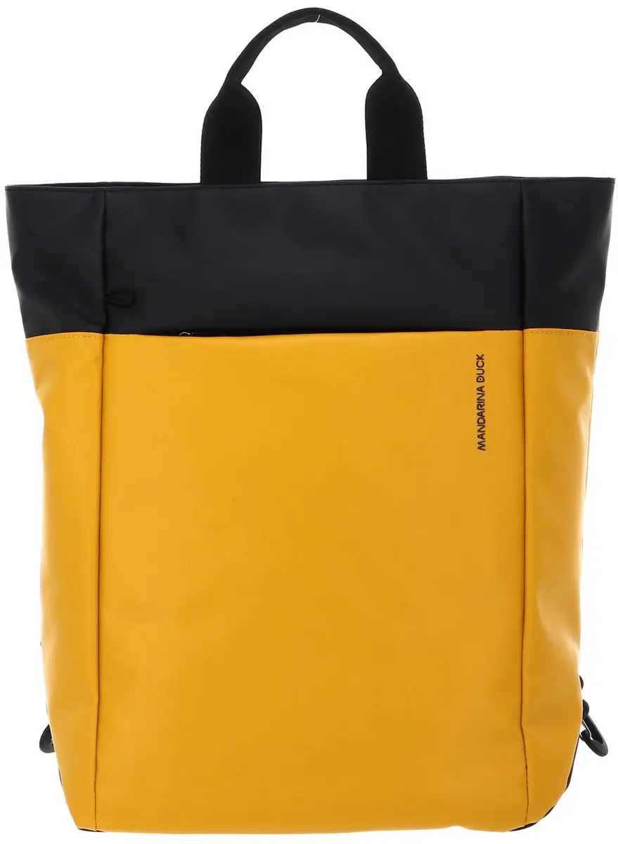 MANDARINA DUCK laptop rugzak rugzak met laptopvak Eco Coated Backpack Duck Yello