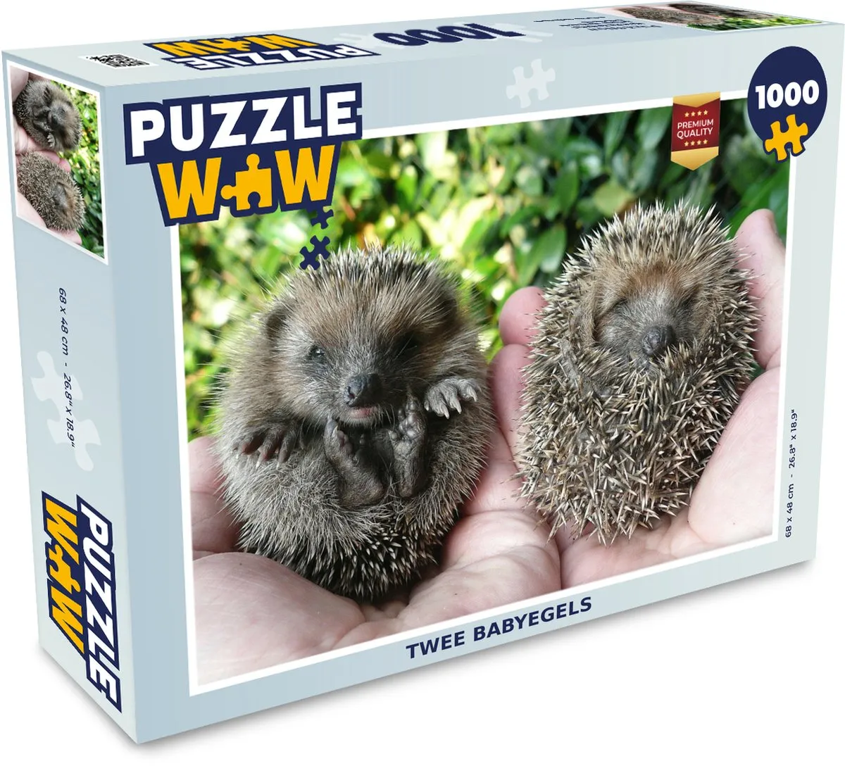 PuzzleWow Legpuzzel Twee Babyegels 1000 Stuks