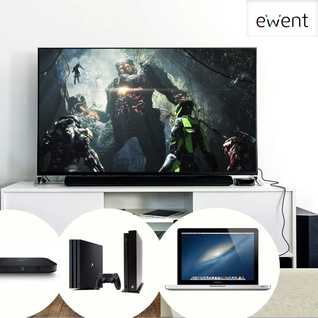 Ewent EC1320 HDMI 2.1 kabel 8K 1m - afbeelding 5 van 6