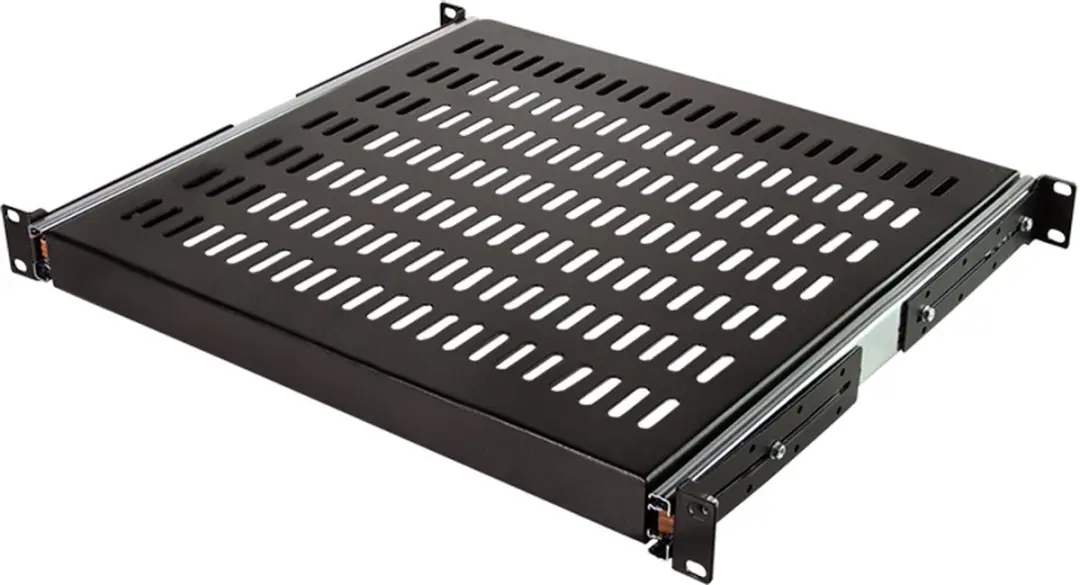 Logilink SF1S65B Uitschuifbaar legbord 19" 1HE 800mm Zwart - afbeelding 2 van 6