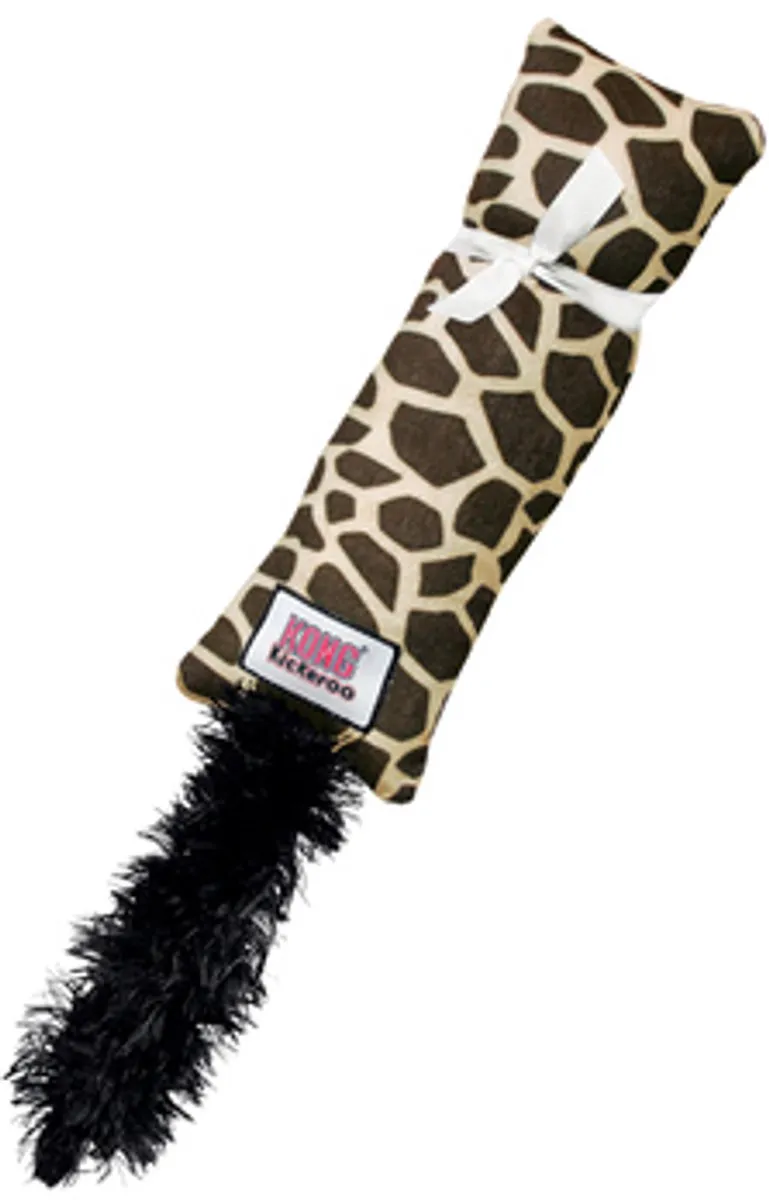 KONG Kat Kickeroo Speelmuis Giraffeprint - Bruin