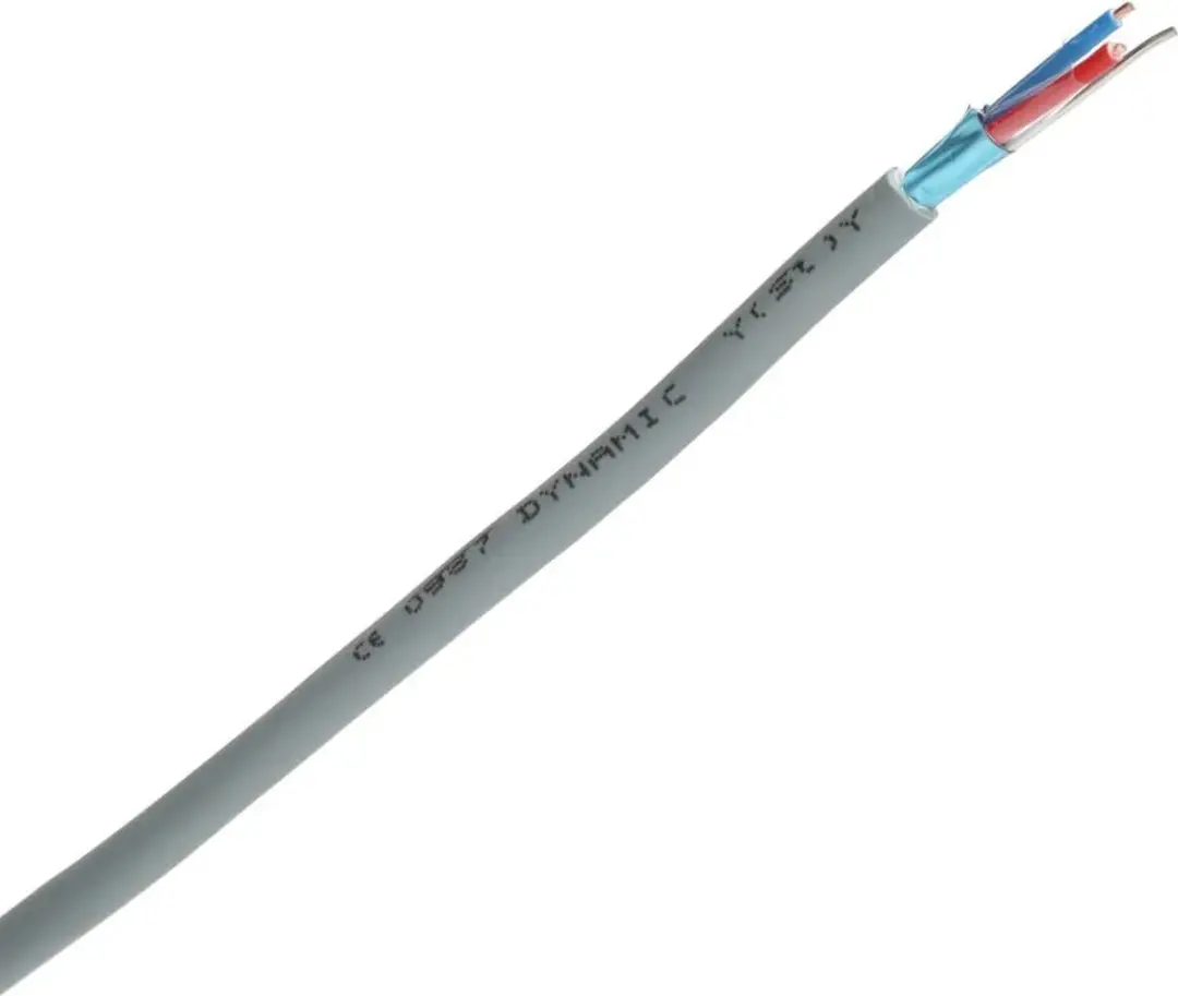 Dynamic signaalkabel afgeschermd Y(st)Y 1x2x0.8mm² Dca-s2,d0,a3 grijs per rol 1