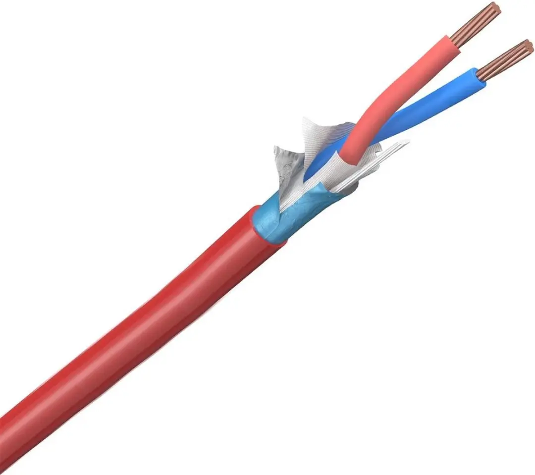 Dynamic brandmeldkabel afgeschermd Y(st)Y 1x2x0,8mm Dca-s2,d0,a3 rood per rol 10