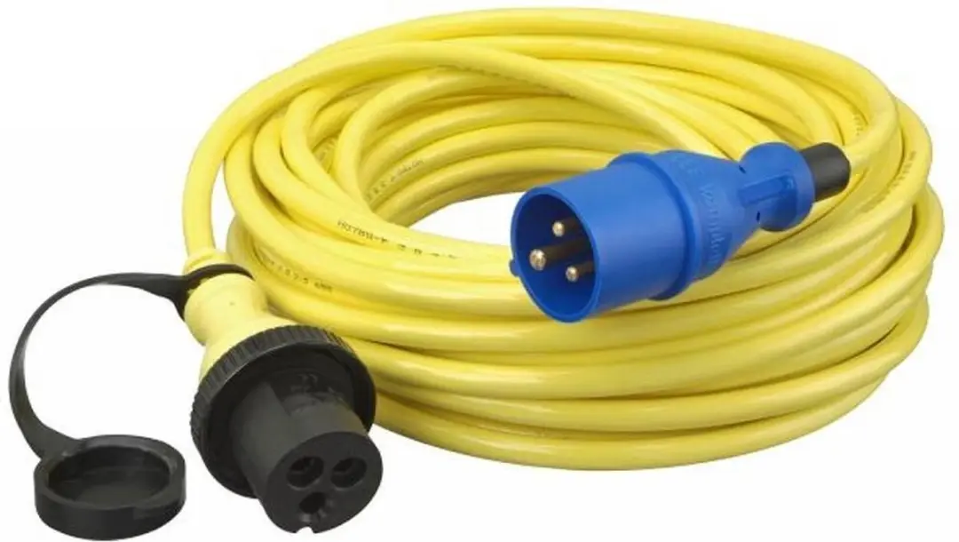 Victron Walstroomkabel 25m 16A Geel