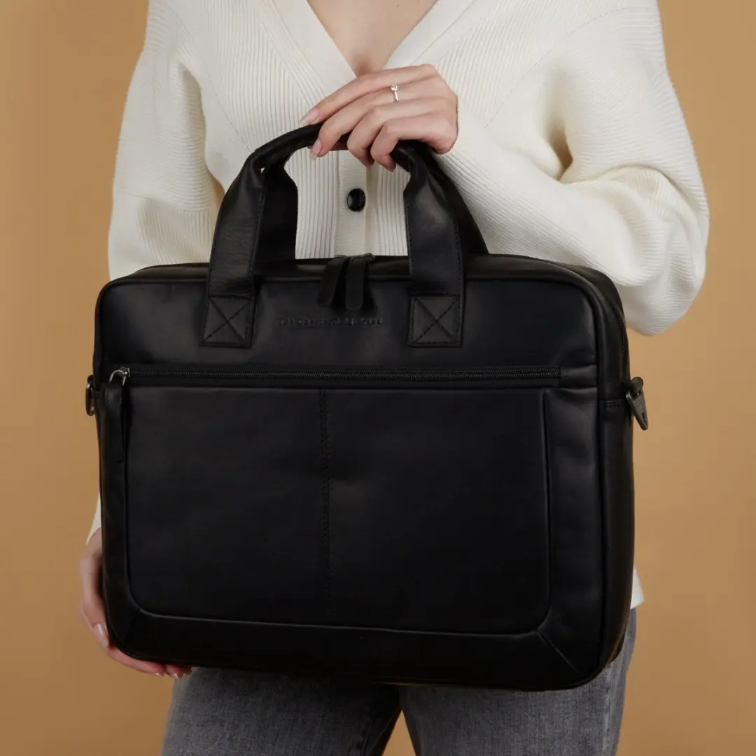 Chesterfield Calvi Laptoptas 15.6 Zwart - afbeelding 6 van 6
