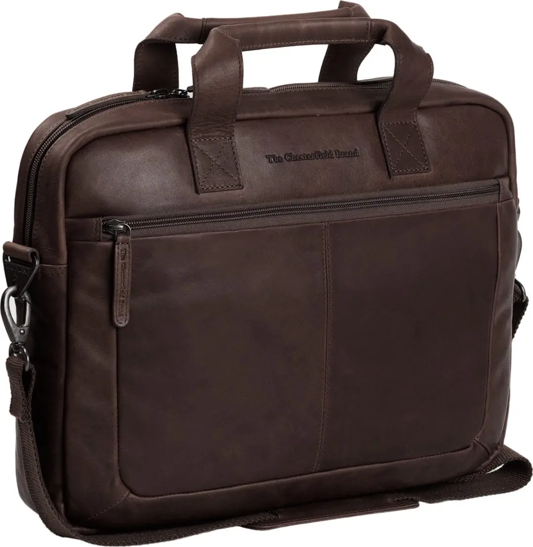 Chesterfield Calvi Laptoptas 15.6" bruin