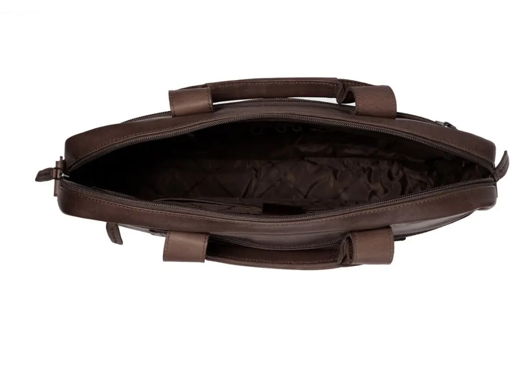 Chesterfield Calvi Laptoptas 15.6" bruin - afbeelding 2 van 6