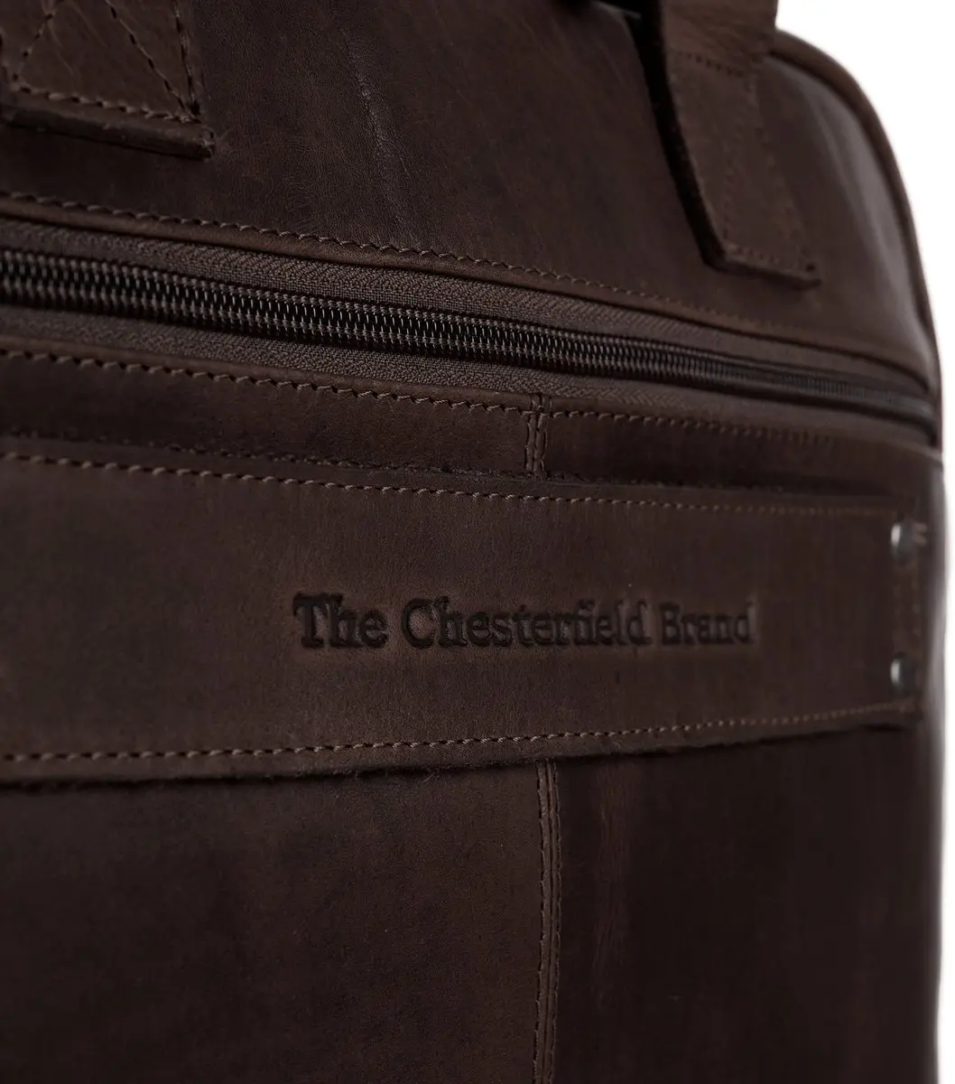 Chesterfield Calvi Laptoptas 15.6" bruin - afbeelding 3 van 6