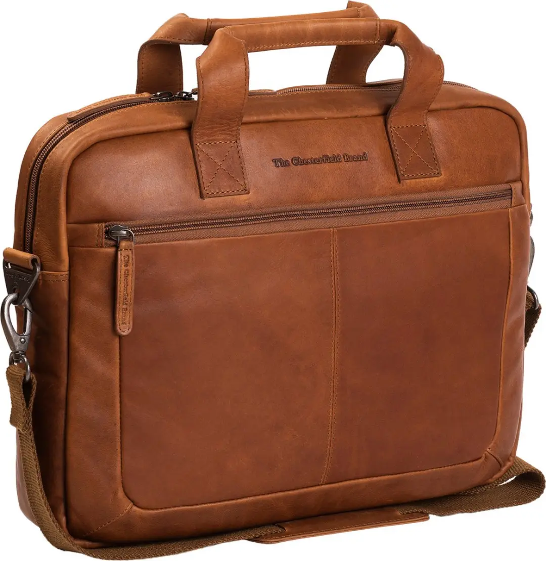 Chesterfield Calvi Laptoptas 15.6" cognac