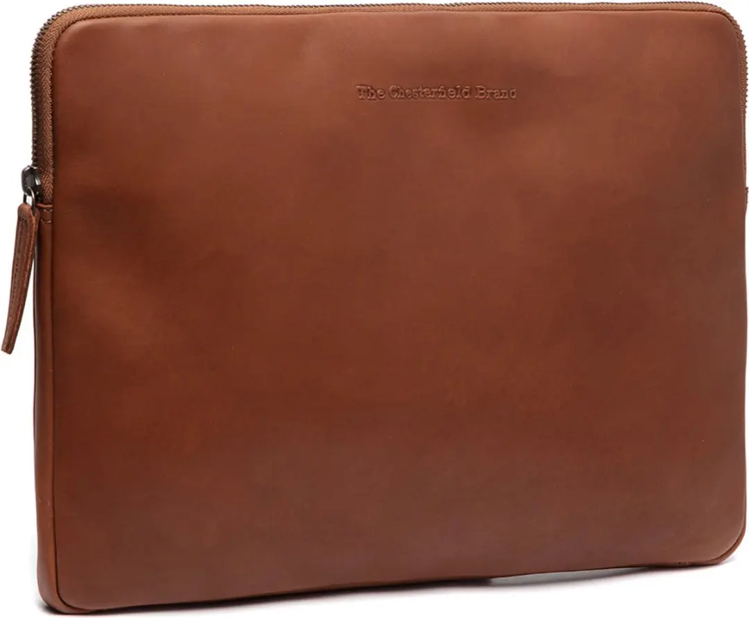 Chesterfield Clinton Laptoptas 14 inch cognac