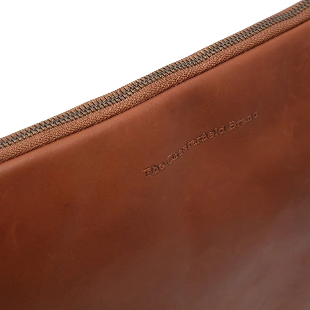 Chesterfield Clinton Laptoptas 14 inch cognac - afbeelding 6 van 6