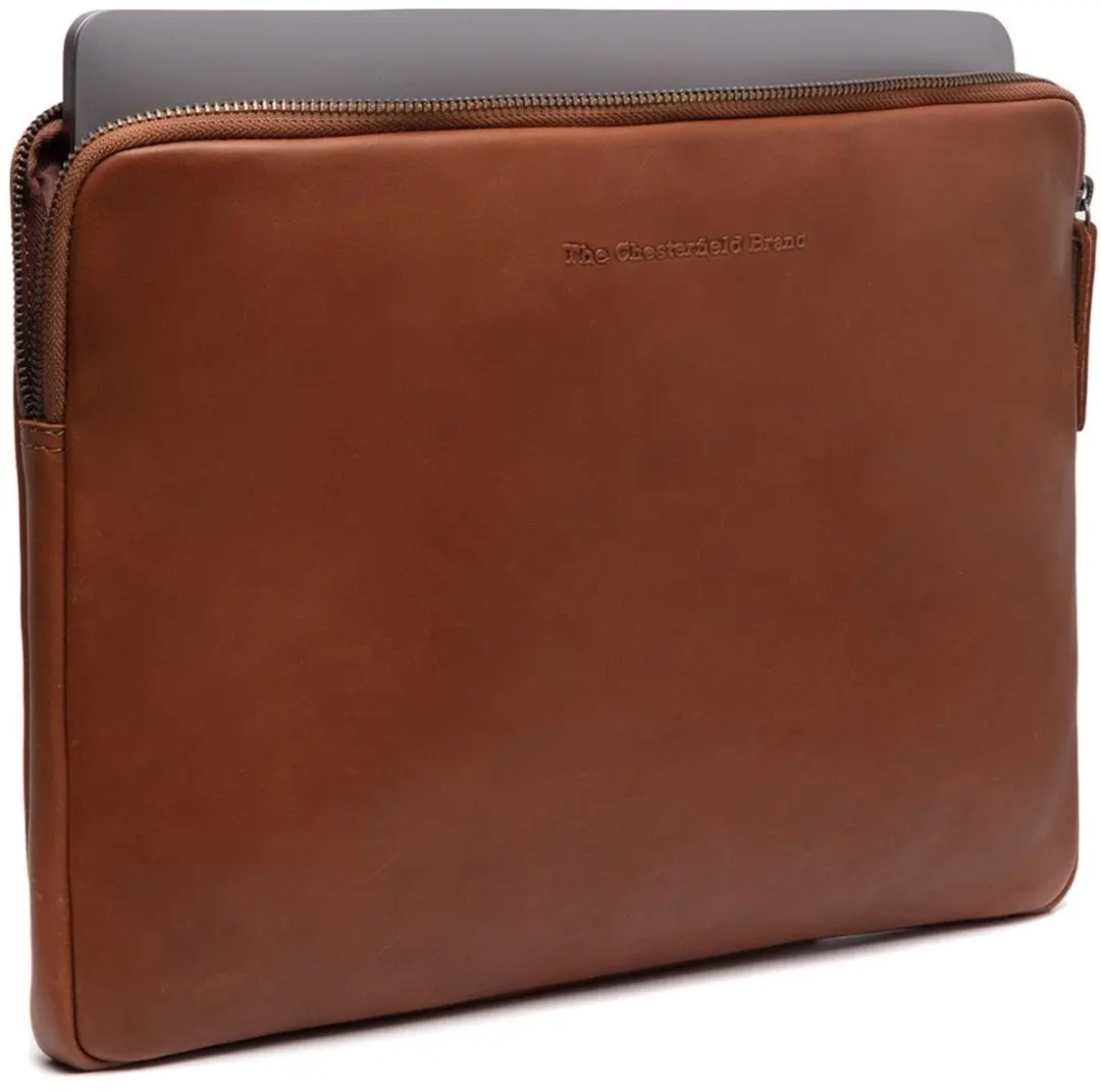 Chesterfield Clinton Laptoptas 14 inch cognac - afbeelding 4 van 6