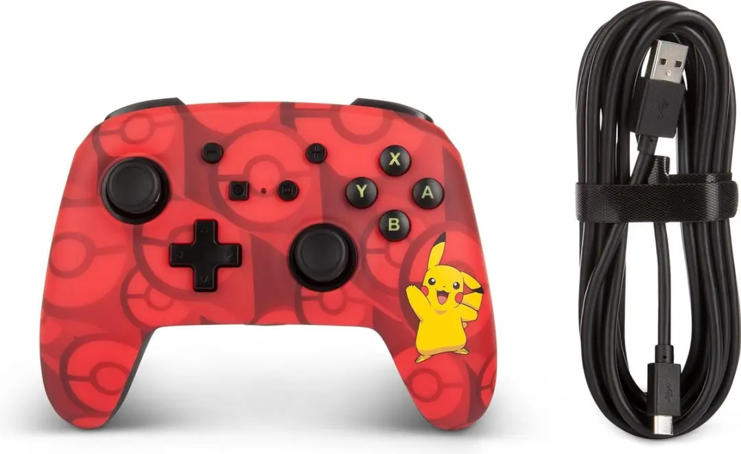 PowerA Verbeterde bedrade controller Pikachu Switch - Rood - afbeelding 6 van 6