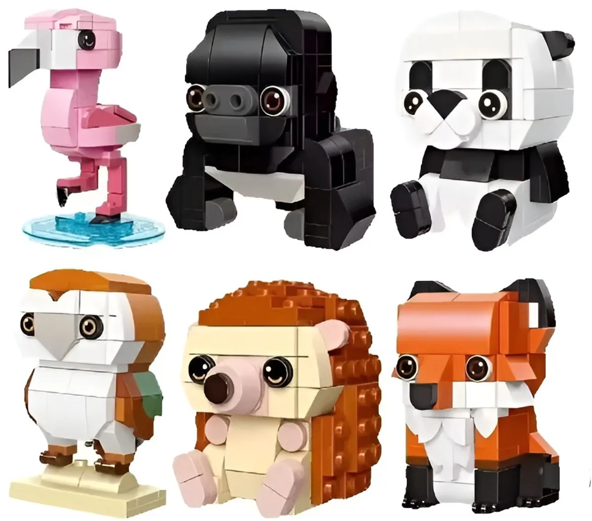 Flamingo Uil Miniatuur Bouwset 109 Stuks - ABS Kunststof - afbeelding 2 van 3