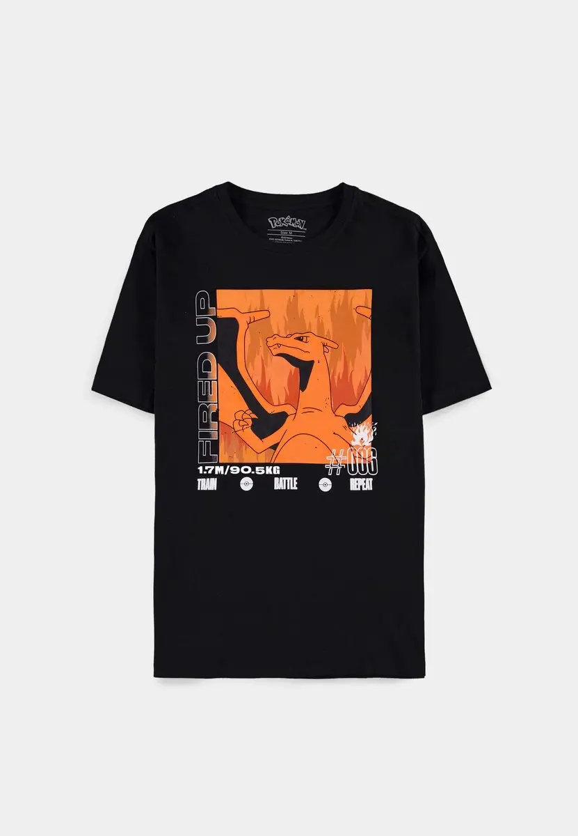 Pokémon Charizard Heren T-shirt 2XL Zwart - afbeelding 5 van 6