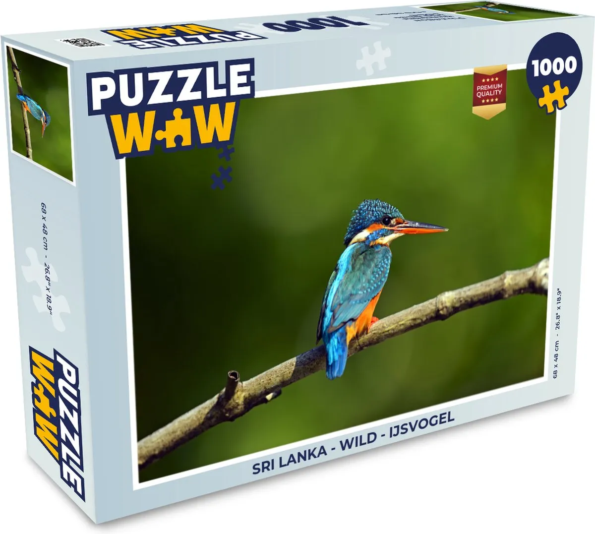 PuzzleWow IJsvogel Legpuzzel 1000 Stuks