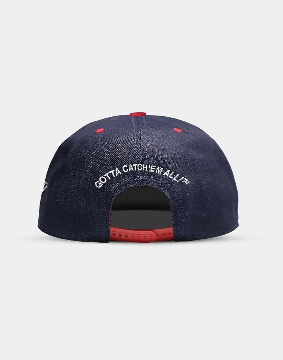 Pokémon Denim Snapback Pet - Blauw - afbeelding 6 van 6