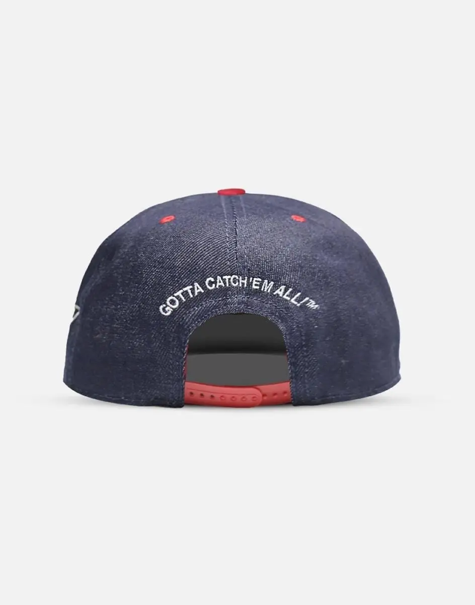 Pokémon Denim Snapback Pet - Blauw - afbeelding 4 van 6