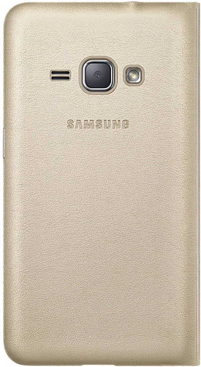 Samsung Flip Wallet Hoes - Goud - Galaxy J120
