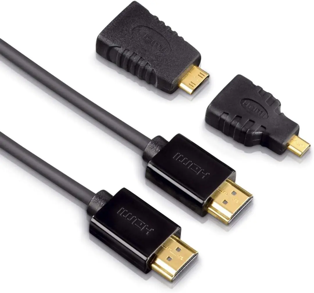 Hama HDMI kabel HS + ethernet met 2 adapters