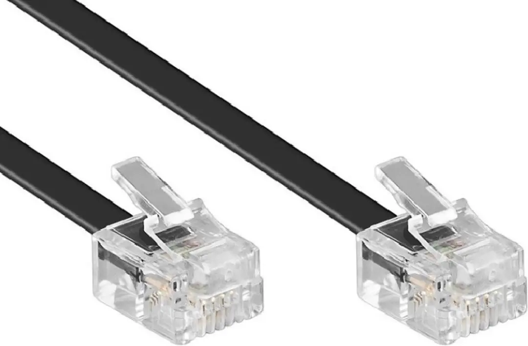 Goobay Telefoonkabel RJ11 50317 - 3m Zwart - afbeelding 6 van 6