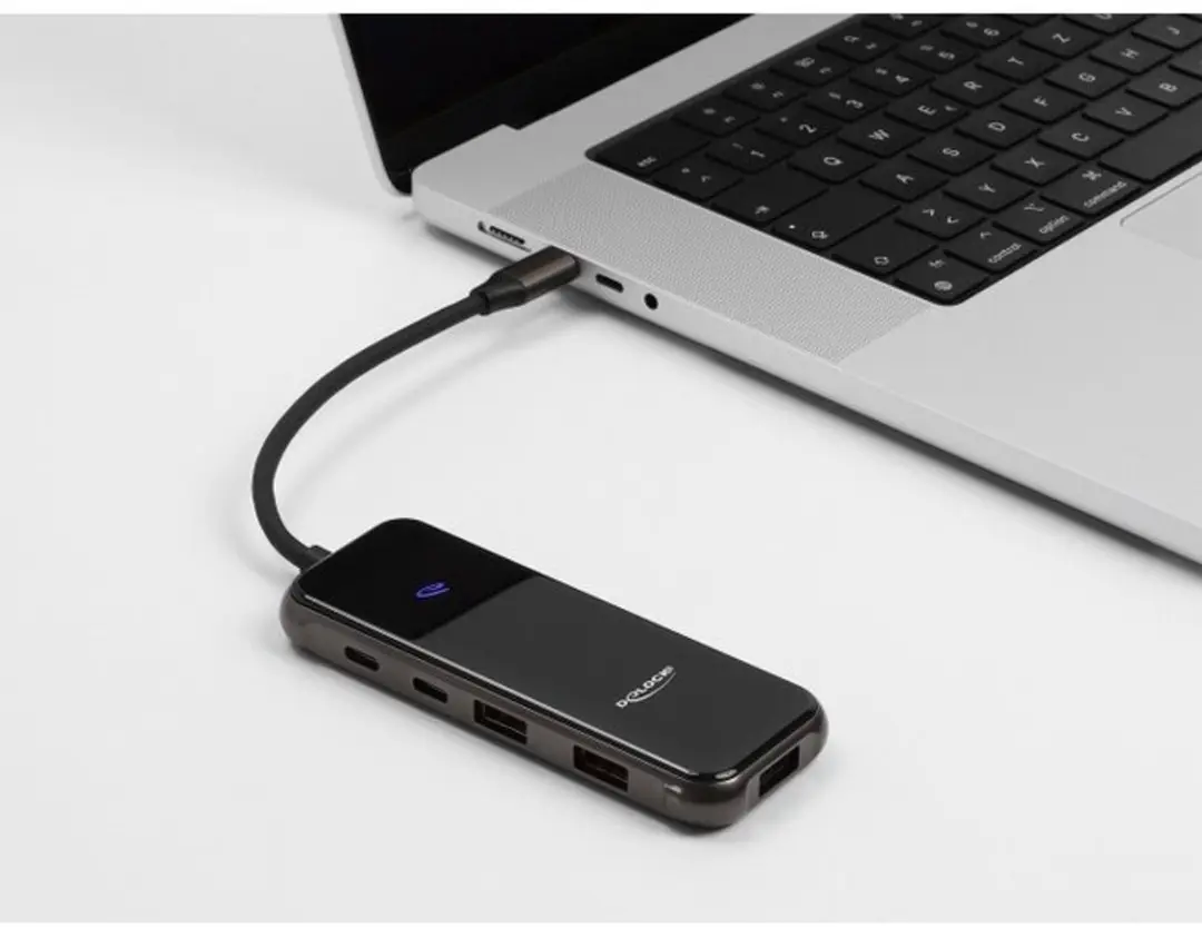 Delock 92001 USB-C Docking Station 4K - Antraciet - afbeelding 2 van 5
