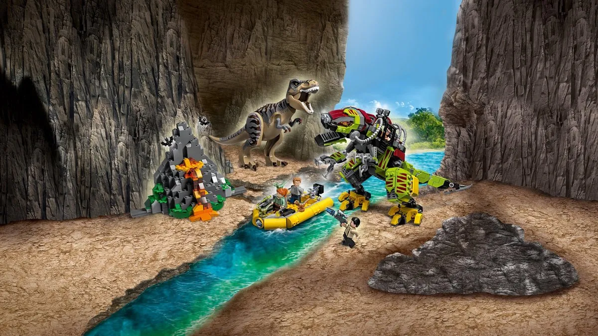 LEGO Jurassic World T. Rex vs. Dinomecha Gevecht 75938 - 716 Stukken