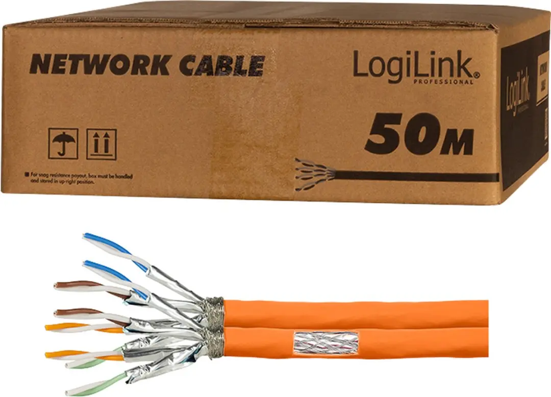 Logilink CPV0065 Netwerkkabel CAT7 S/FTP 50m Oranje - afbeelding 4 van 4