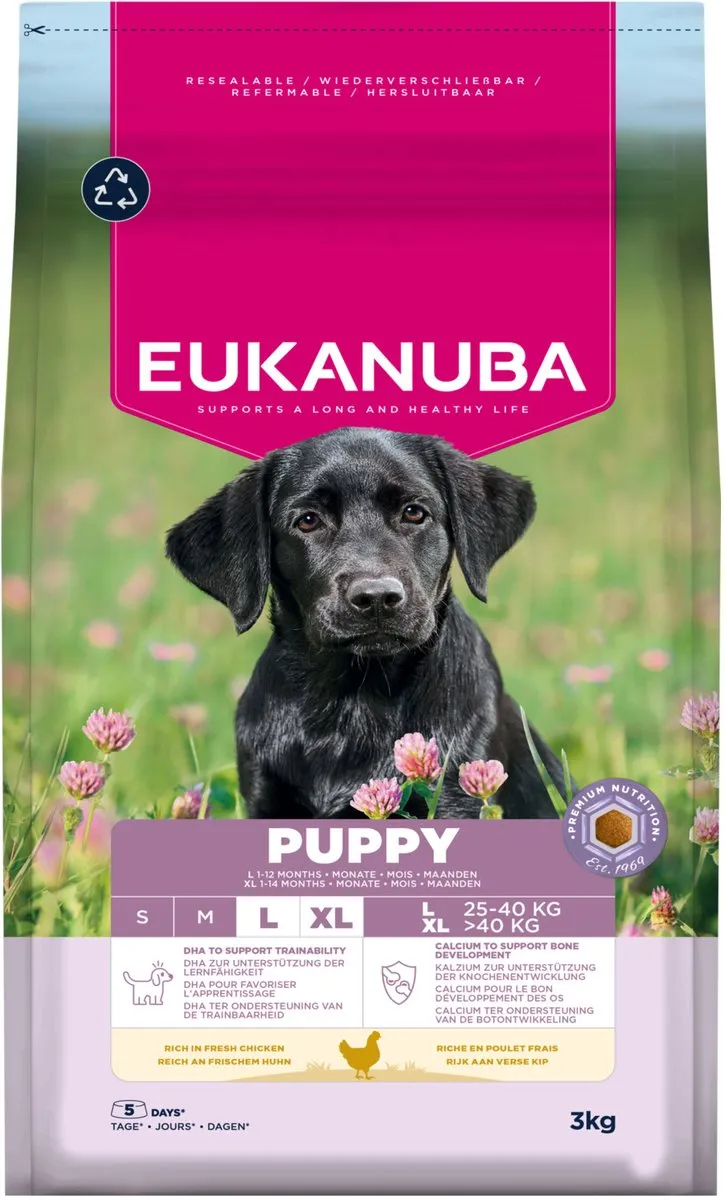 Eukanuba Puppy Large Breed Kip Hondenbrokken 3kg