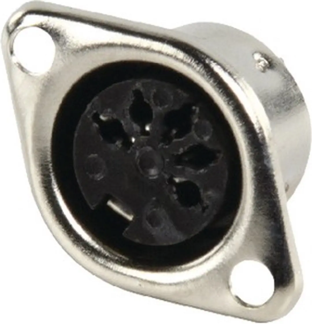 Valueline DNC-205/1 kabel-connector DIN 5-pin (F) Zwart