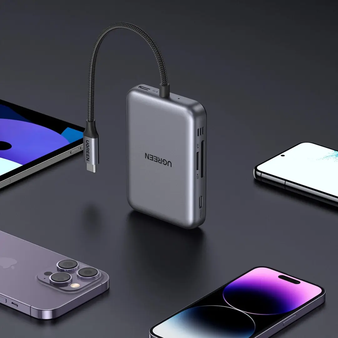 Ugreen Hub USB-C 7-in-1 CM896 Grijs - afbeelding 3 van 6