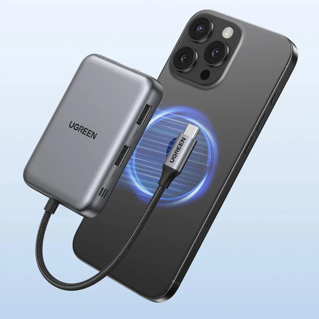 Ugreen Hub USB-C 7-in-1 CM896 Grijs - afbeelding 2 van 6