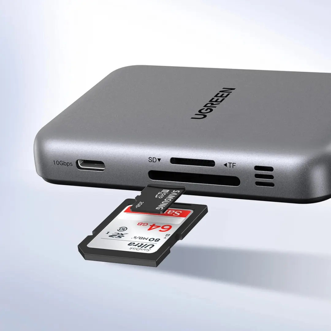 Ugreen Hub USB-C 7-in-1 CM896 Grijs - afbeelding 4 van 6