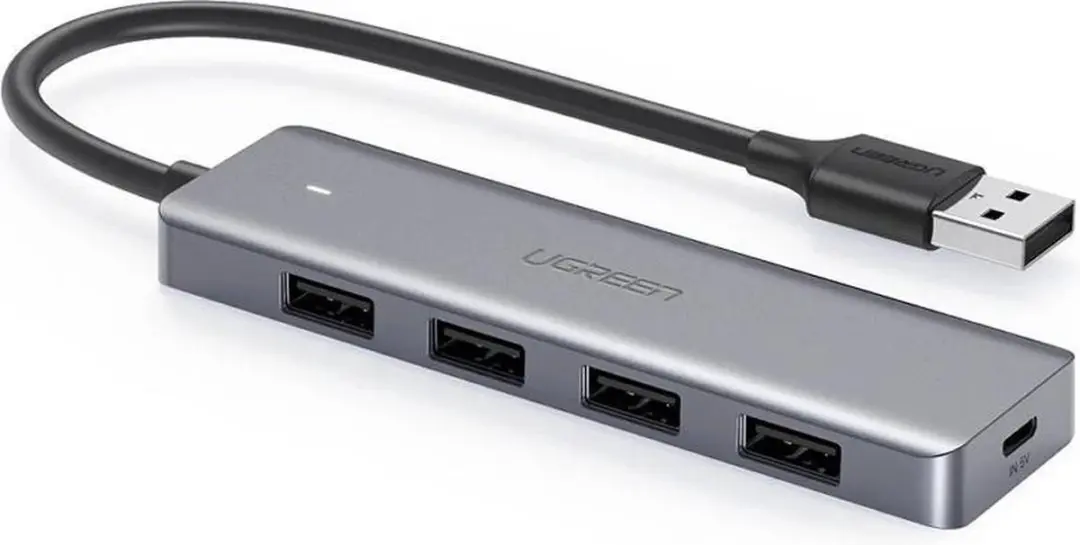 UGREEN CM219 USB-C Hub 4x USB-A Grijs