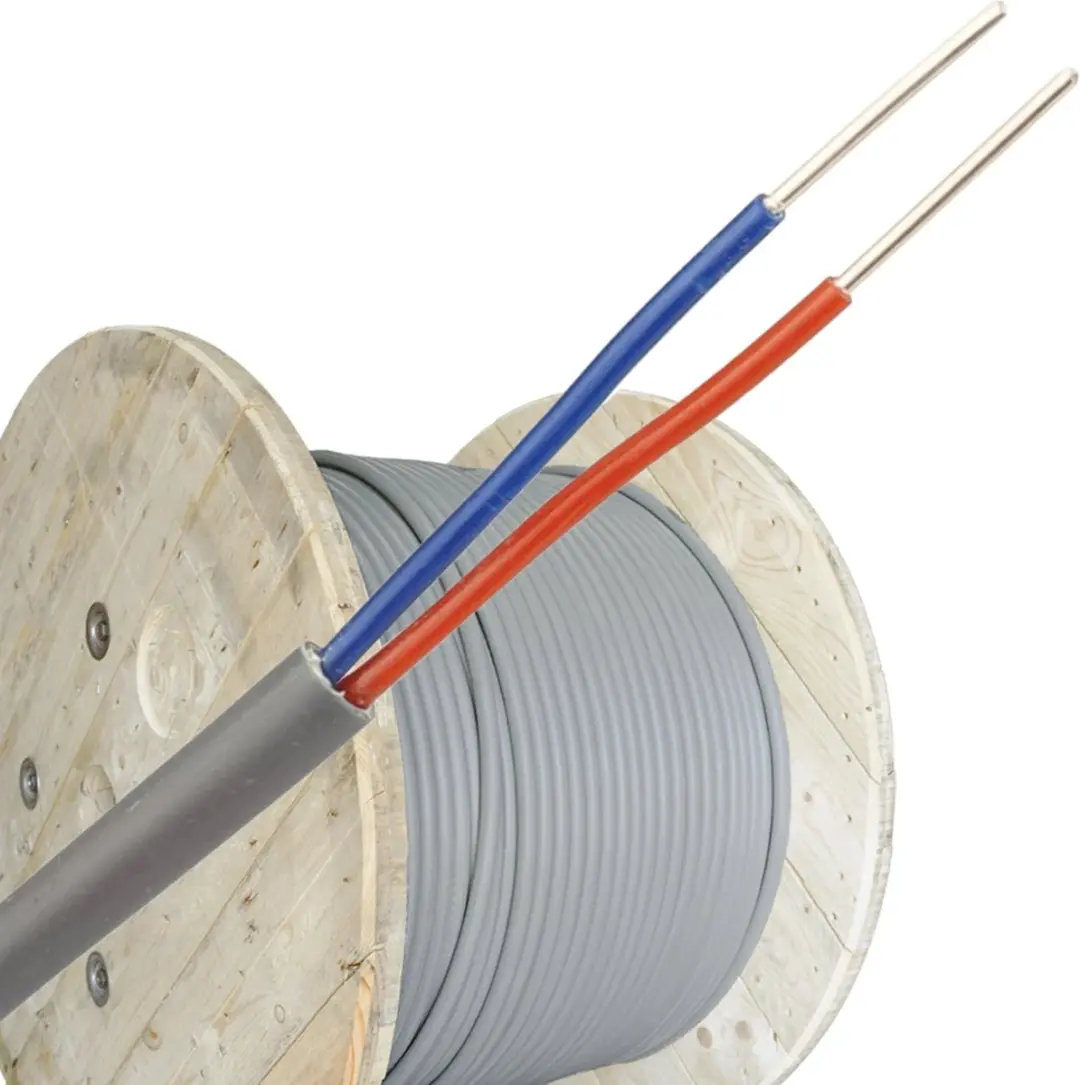 Dynamic signaalkabel Yr 2x0,8mm Dca-s2,d0,a3 grijs per haspel 500 meter