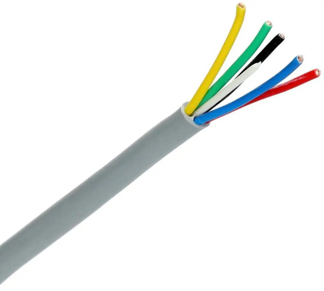 Dynamic signaalkabel YR 5x0.8mm² Dca-s2,d0,a3 grijs per rol 100 meter