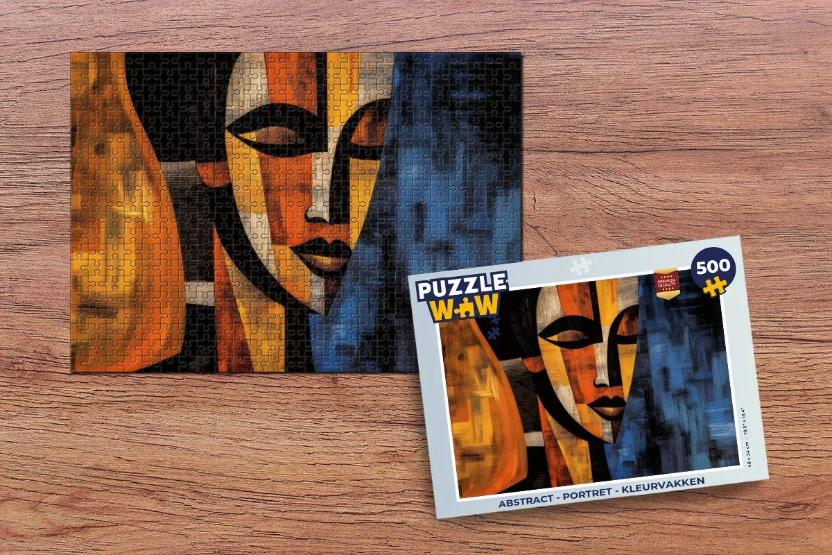 PuzzleWow Abstract Portret Legpuzzel 500 Stuks
