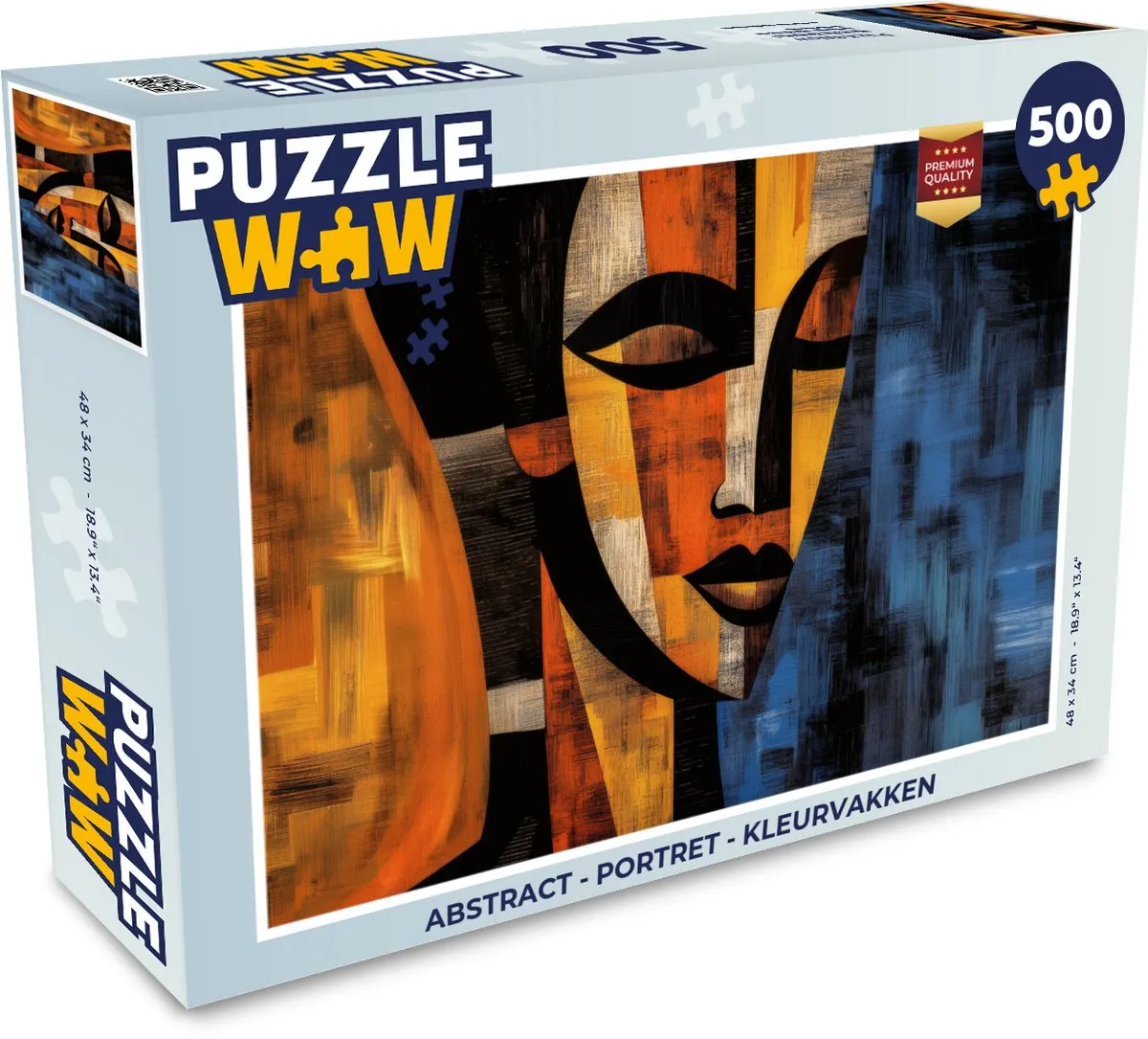 PuzzleWow Abstract Portret Legpuzzel 500 Stuks