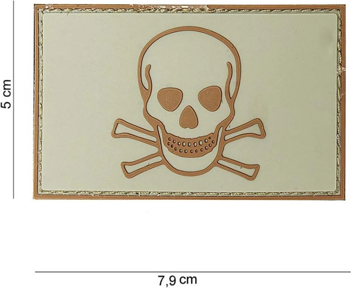 101 Inc Embleem 3D Pvc Skull And Bones 10071