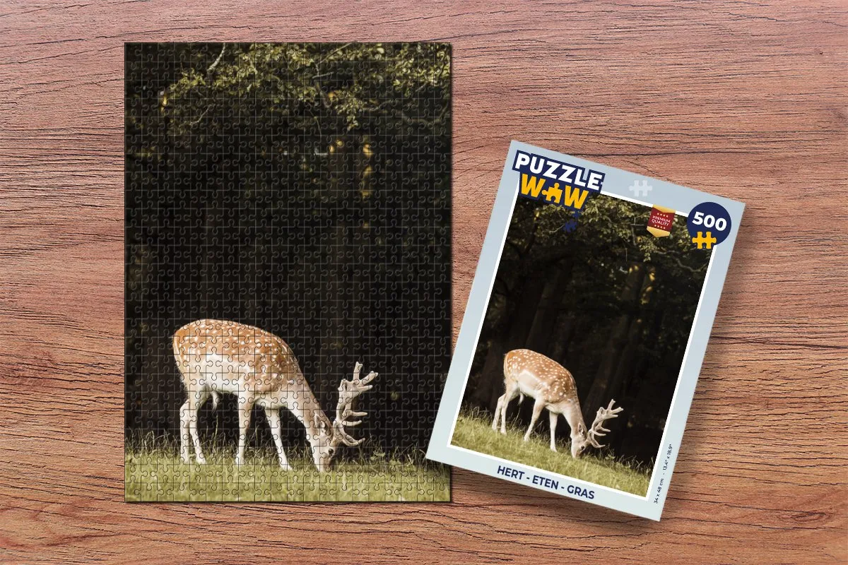 PuzzleWow Hert Legpuzzel 500 Stuks - Multicolor